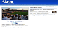 Desktop Screenshot of akronlegalnews.com